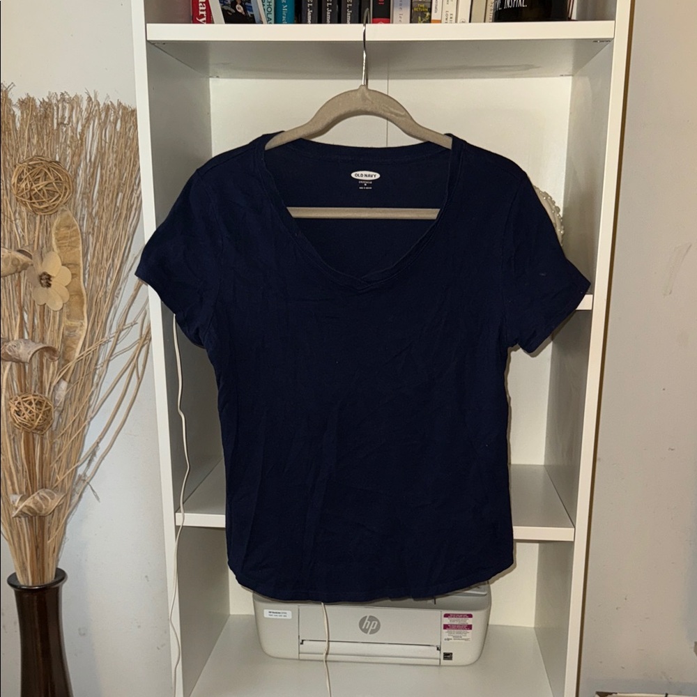 Old Navy Women's Dark Blue Short Sleeve Tee